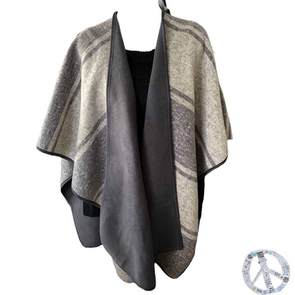 Nicole Miller- fleece blanket wrap shawl.